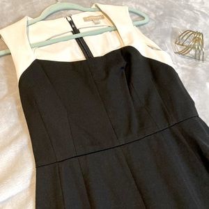Banana Republic Black/white Block Dress 8 NWOT